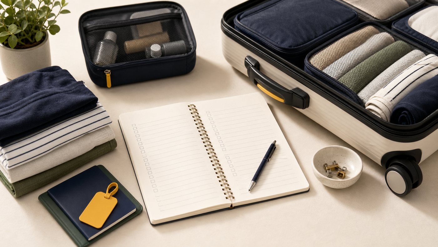 How to Make a Packing List packing scene